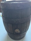Vintage antique Small Wooden Whiskey Barrell Keg W  Cork 12  Tall