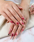 Bundle Set Of 3 Handmade Press On Nails Gel 3d Nail Art Size S Free Shipping