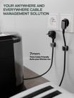 6 Pack Magnetic Cord Organizer  Holder For 6pack  Black