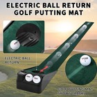 Putting Green Indoor - Golf Mat With Electric Ball Return - Portable Putting    