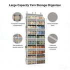 Hanging Yarn Organizer 5 Tier W  Pockets Over Door Storage For Crochet Needles 