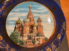 Moscow St  Basil s Cathedral Red Square Decorative Plate Russia Souvenir 7-5 8   