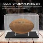 Football Display Case With Stand   Hanger For Memorabilia  11 8x7 9x7 9 In 