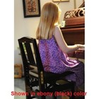 Ebony Adjustable Piano Chair Bench With Back