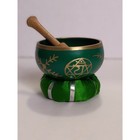 Green Heart Chakra Anahata Tibetan Buddhist Brass Singing Bowl
