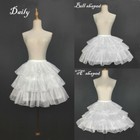 Women Girls Lolita Short Hoop Skirt Crinoline Petticoat Tutu Underskirt