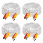 4x60 100ft Cctv Security Camera Extension Cable Bnc Video Power Cable Dvr System