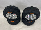 Honda Trx70 Dwt Polished Aluminum Frontrear Wheels Rims Sunf Tires 16  16x7-8