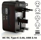 Travel Adapter Worldwide All In One International Universal Power Adapter Plug