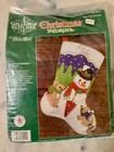 Vintage Bucilla Felt Christmas Stocking Kit 32421 Frosty   Friends Unopened