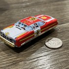 Vintage Tin Friction Fire Chief Car  6544 Japan Litho 1960s   Rare Gold Bumpers 
