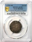 1526-44 Britain England Henry Viii Groat 4p Coin - Certified Pcgs Au53