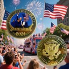 4 Pcs 2024 President Trump Commemorative Coin Take America Back Metal Coin