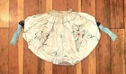 Vtg Antique Chinese Unknown Embroidery Silk Peacock Flowers Tassels Gathered Bag
