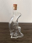 Vintage Man In The Moon Kefla Depose Glass Bottle Decanter Moon Face W  Cork