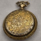 Vintage Est 17 Jewels Swiss Made Pocket Watch Hunter Case Dog Duck Hunt Parts 
