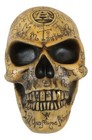 Ebros Alchemy Alpha Omega Ancient Mystical Symbols Skull Sharp Canine Figurine
