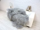 Real Icelandic Sheepskin Rug Quatro Sheepskin Grey Curly Shag Rug Area Rug 441