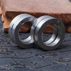 4pcs Stainless Steel Outdoor Rotatable Folding Buckle Ring For Hiking Defense