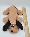 Vintage 9  Tonka 1985 Brown W Dark Ears Pound Puppy Plush Stuffed Animal Newborn