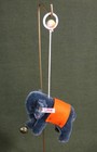 2007 Steiff Club Gift Small Blue Mohair Elephant Ornament With Box Germany