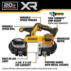 Dewalt Dcs378b 20v Max Xr Brushless Cordless Mid-sized Band Saw - Bare Tool