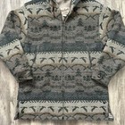 Vintage Woolrich Hooded Jacket Pheasants All Over Print Size Large Wool Vtg Rare