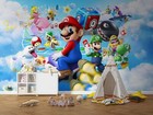 Super Mario Bros Self-adhesive Wallpaper Mural Home Wall Art Decor Wp20