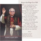 Pope Leo Xiv Holy Cards  2x4   Catholic Prayer Set  Pack Of 5
