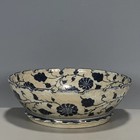 Chinese Porcelain Ming Dynasty Tianqi Blue And White Dragon Pattern Plate