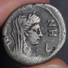 Emperor Galba Coin Ancient Roman Empire Silver Tetradrachm 68ad Roma Alexandria