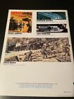 1973 Aurora Model Kit Hobby Catalog Original Prehistoric Scenes  Glow Kits
