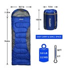 Adult Cold Weather Sleeping Bag For Big   Tall W t Sack - 0 Degree Waterproof 4s