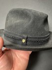 Vintage Barbisio Wool Hat Black 100  Authentic Vintage Wool Fedora 