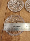 Set Of 4 Vintage Echt Bleikristall West German Lead Crystal Coasters Star Center