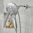 Magnetic Shower Head  One-click Stop Shower  Multi-function Shower Head Silver