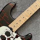 Guitar Clearance Solid Electric Guitar Maple Fretboard neck Fr Bridge Black Us