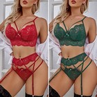 Women s Sexy Lingerie Lace Babydoll Bra Thong Set Sleepwear Underwear Nightwear