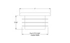 10 - 1  Square Tube Hole Plug Plastic End Cap 1x1 Inch Insert Glide 1 X1 10-14ga