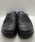 Klogs Syracuse Shoe Black Women   s Size 8w Leather Slip-on Nursing Clogs Comfort