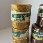 Lady Barkleigh 3 Ply Natural Jute Macrame Rolls Lot Of 9 Vintage Nos 231ft roll