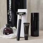 Vintage Halston 1-12 Mens Grooming Gift Set Cologne Talc Gillette Atra Razor Nos