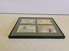 Vintage Ww2 Mwm Framed Illistrated Humorous Military Post Card Set Of 4