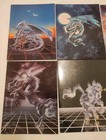 Lot Of 8 Vintage Mead Fantasy Portfolio Folders Unicorn Susan J Dawe 80s 90s