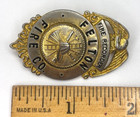 Obsolete Felton Fire Company Recorder Delaware Badge Gold Tone Vintage