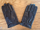 Fratelli Orsini Men   s Large Brown Leather Gloves 100  Cashmere Lined Italy