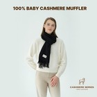 100  Baby Cashmere Black Scarf   Soft Warm Men Women Winter Muffler