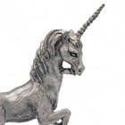 Michael Ricker Bartlett Prancing Unicorn Signed Rb Pewter 3 75  Tall Figurine