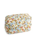 Vera Bradley Xl Cosmetic Bag Abuzz Ladybug Butterfly Makeup Case Travel