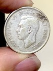 1945 Canada 25 Cents  800 Silver Canadian Quarter World Coin - Key Date - 5 2m